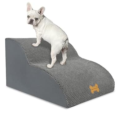 Nepfaivy Scala per Cani di Piccola Taglia - Gradini per Cani e Gatti, Rampa per Cani con Coperchio Rimovibile (2 Passi)