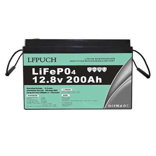 Batteria LiFePO4 12V 200Ah, batteria al litio ferro fosfato invece della batteria AGM per auto o batteria a ciclo profondo, per camper, barca, sistema solare, campeggio all'aperto ecc.