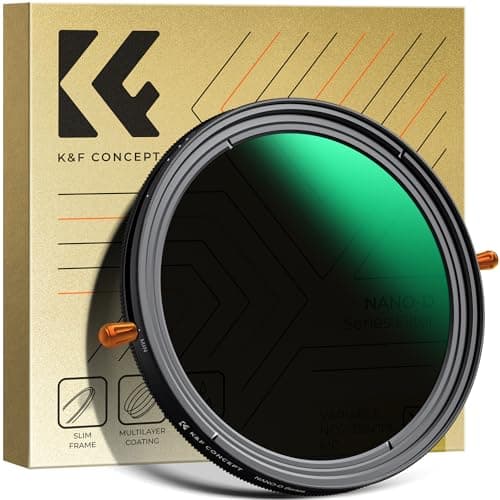 K&F Concept 58mm Filtro Variable ND2-32 & Polarizzatore CPL 2 En 1, Filtro ND2-32 Densità Neutra & CPL in Vetro Ottico 24 Strati Nano Rivestimento per Obiettivi 58mm (Nano-D Serie)