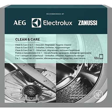 Clean & Care Sgrassante Disincrostante Decalcificante Anticalcare Profesisonale Per Lavastoviglie E Lavatrice - 3 Confezioni Da 12 Bustine