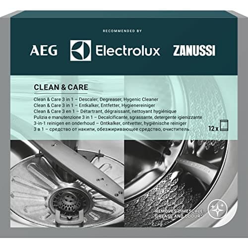 Clean & Care Sgrassante Disincrostante Decalcificante Anticalcare Profesisonale Per Lavastoviglie E Lavatrice - 3 Confezioni Da 12 Bustine