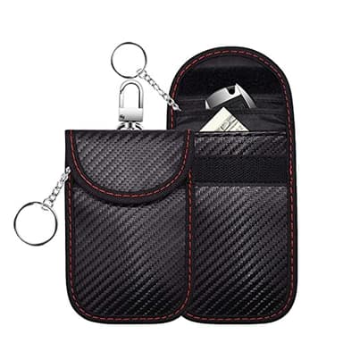 RFID borsa Faraday,RFID borsa Faraday,Custodia protettiva per auto Mini Keyless,Mini borsa per blocco segnale chiave auto,Piccola auto antifurto,RFID Keyless Schermatura Custodia Chiave,1PC