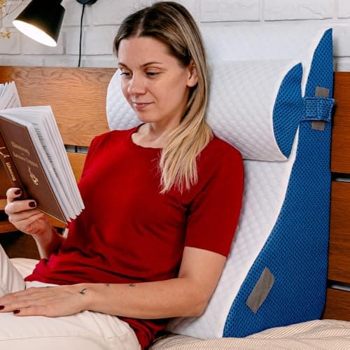 Ritalia® CUSCINO A CUNEO PER LETTO 60x48x30 cm | CUSCINO TRIANGOLARE LETTO | CUSCINO ANTIREFLUSSO ADULTI PER RECUPERO POST-CHIRURGICO