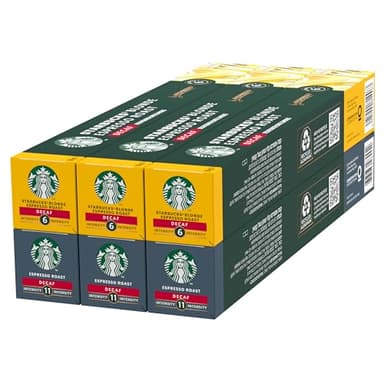 STARBUCKS Kit Degustazione Caffè Decaffeinati by Nespresso, 6 confezioni da 10 capsule (60 capsule compatibili Nespresso) - Esclusiva Amazon
