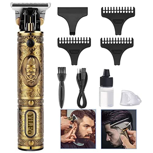 YiLFo Tagliacapelli Uomo Professionale,Macchinetta per Capelli,Rasoio Elettrico Barba, Macchinetta Barba Uomo, Precisione Trimmer, Impermeabile Regolabarba, 3 Pettini Ricarica USB per Uso Domestico