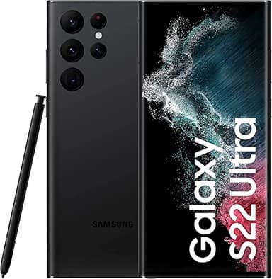 SAMSUNG Galaxy S22 Ultra 5G Smartphone Android senza SIM, 12GB RAM 256 GB Display 6.8 inch, Phantom Black 2022 [Versione Italiana] (Ricondizionato)