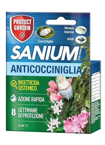 Protect Garden Sanium SL 25 Anticocciniglia PFnPO, Insetticida Sistemico Concentrato. Elimina Cocciniglia Sia Fasi larvali Che Adulte. Rapida Azione Abbattente. Fino a 8 Settimane di Protezione. 5ml