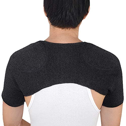 Fascia per spalle calda calda in lana imbottita per spalle donna uomo supporto spalle elastico protezione spalle supporto articolazione spalle supporto articolazioni
