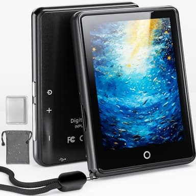 Lettore MP3 da 64 GB, Bluetooth 5.3, touchscreen da 2,8", musica HiFi portatile, lettore MP3 per bambini, con altoparlante, 18 suoni rilassanti, durata della batteria fino a 45 ore, radio FM, supporto