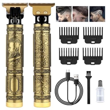 Rasoio elettrico barba, Tagliacapelli Uomo Professionale, Taglia Barba Macchinetta Portatile, Regolabarba e Capelli Adatto a Bambini, Adulti e Barbiere