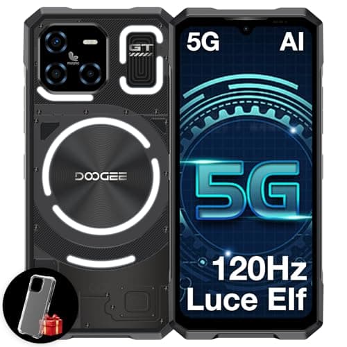 DOOGEE Blade GT 2025 Rugged Smartphone 5G, 32GB+256GB, LED Light Effect, 10.5mm Ultra-thin Body+260g, 6.72” FHD+120Hz, 5500mAh Telefono Indistruttibile, 48MP Rugged Telefoni, Android 14, WIFI6/NFC