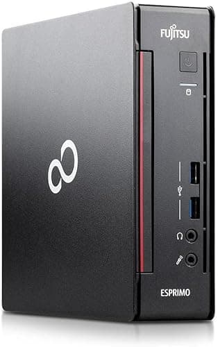 Fujitsu Esprimo Q556 Mini Pc Desktop Intel Core i5-6500T 3.10 Ghz Ram 16GB SSD 128GB Windows 11 Pro - Office 2019 - WIFI usb - DVD - DVI Display Port LAN (Ricondizionato)