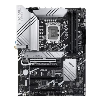 ASUS PRIME Z790-P WIFI Scheda Madre Gaming ATX, Intel Z790, LGA1700, DDR5, PCI 5.0, WiFi 6 (802.11ax), Realtek 2.5Gb Ethernet, Realtek 7.1, 3xM.2, 4xSATA 6GB/s, Aura Sync RGB, Nero