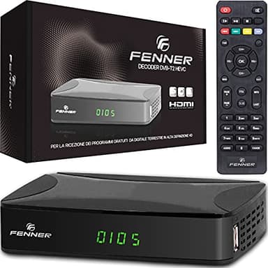 Decoder DVB-T2 HD 1080p SINTONIZZAZIONE AUTOMATICA Decoder Digitale terrestre 2024 HDMI HEVC Main 10 Bit H265 riceve TUTTI i canali gratuiti DOLBY-DIGITAL+ (GX1 (Senza Tasti sul display))