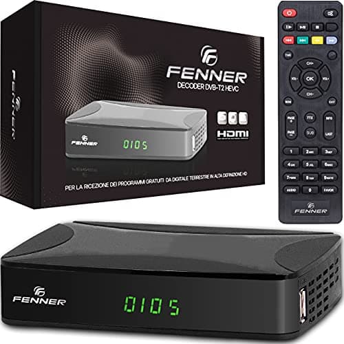 Decoder DVB-T2 HD 1080p SINTONIZZAZIONE AUTOMATICA Decoder Digitale terrestre 2024 HDMI HEVC Main 10 Bit H265 riceve TUTTI i canali gratuiti DOLBY-DIGITAL+ (GX1 (Senza Tasti sul display))