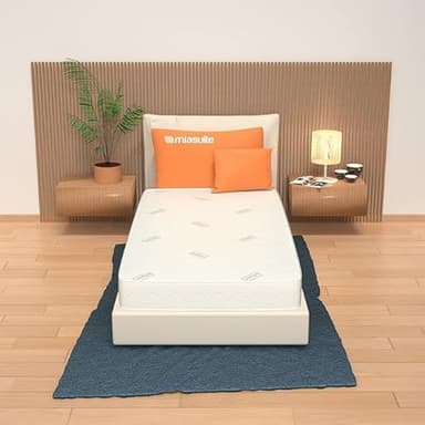 miasuite i sogni italiani Materasso Memory Singolo 80x190 cm, Alto 20 cm - Rivestimento Silver, Antibatterico, Antiacaro, Indeformabile. Dimora H20