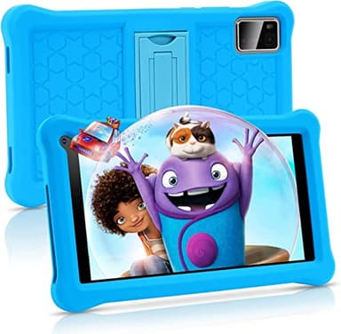 SUMTAB Tablet per Bambini 7 Pollici, Android Tablet, 3+5 RAM 64GB ROM (TF CARD 128GB) Google Certificated, Kids Software Pre-Installed, Wifi,Tablet PC con Custodia Protettiva per Tablet Antiurto