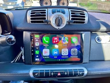 【4+64 GIGA】Autoradio Navigatore Car Tablet Android 13 Radio CarPlay Android Auto Wireless 9 Pollici Bluetooth GPS Viva Voce Per SMART FORTWO (2011-2014- 4+64GB)