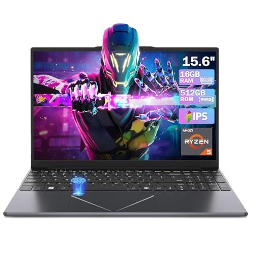 15.6" Laptop Computer AMD Ryzen 5 3500U Processore 16GB DDR4 512 GB SSD, Computer Portatile Grafico Integrato AMD con Supporto Touch ID 2.4/5G WiFi Bluetooth USB 3.0*2, Jack audio*1, HDMI*1, Slot*1