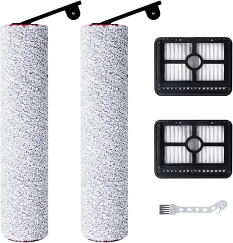 Fixbetter Rullo Spazzola di Ricambio e Filtri HEPA per Dreame H12 Pro Ultra / H13 Pro Aspirapolvere Lavapavimenti, 2 Spazzole a Rullo + 2 Filtri HEPA + 1 Spazzola per la Pulizia
