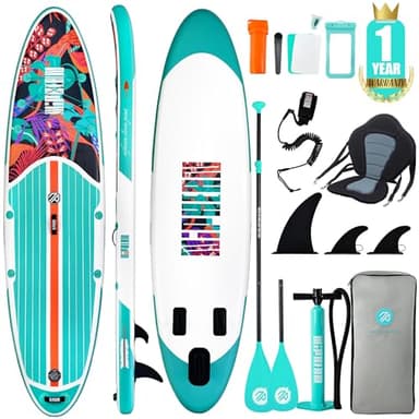 Niphean Sup Gonfiabile con Accessori SUP, Coperta in EVA Antiscivolo, SUP Gonfiabile con Sedile，320cm tavola da sup, Tavole SUP Gonfiabili Adulti e Giovani di Tutti i Livelli di Abilità