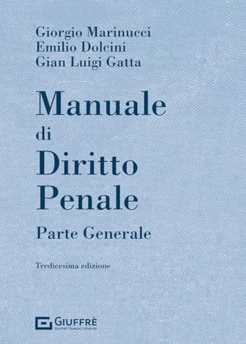 Manuale di diritto penale - parte generale