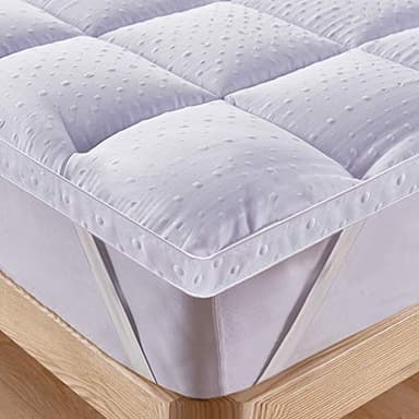 Bedecor 3D Topper Matrimoniale 160x200cm, Coprimaterasso Matrimoniale di Microfiber Extra-Morbido, Antiallergico, Lavabile in Lavatrice