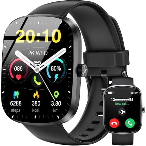OUKITEL Smartwatch Uomo Donna, 1.91" HD Orologio Smartwatch Uomo con Effettua/Risposta Chiamate, 140+ Sportive Smart Watch con Contapassi/Sonno/Cardiofrequenzimetro, IP68 Impermeabile per iOS/Android