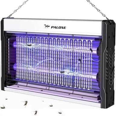 PALONE Lampada Antizanzare, 3200V USB Zanzariera Elettrica, 2 UV LED Lampada Zanzare Protezione al Tatto con Catena und Vassoio per l'uso in interni e nel patio