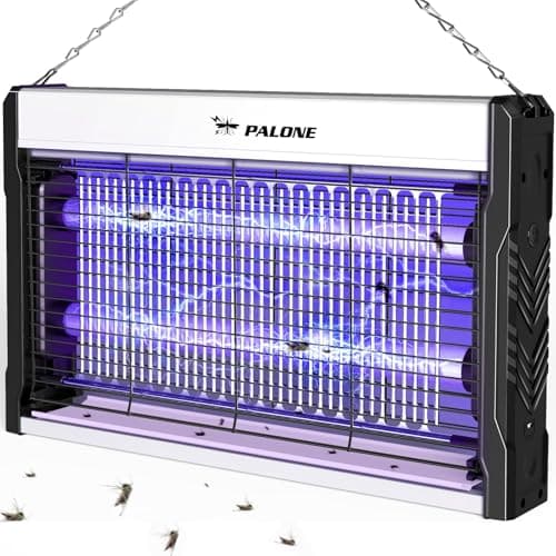 PALONE Lampada Antizanzare, 3200V USB Zanzariera Elettrica, 2 UV LED Lampada Zanzare Protezione al Tatto con Catena und Vassoio per l'uso in interni e nel patio