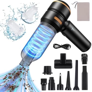 Aspirapolvere Auto - 20000pa Mini Aspirapolvere Senza Fili,Aspirabriciole Senza Fili Potente,Aspirapolvere Per Auto Ad Alta Potenza,Aspirapolvere Portatile Può Essere Utilizzato Come Pompa Gonfiabile