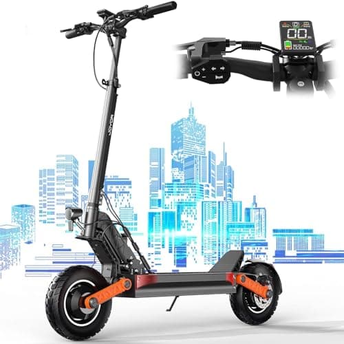 JOYOR S5 Monopattino Elettrico Adulto, 48V 13Ah, Carico Massimo 150 kg, Pneumatici fuoristrada da 10 pollici, Resistenza fino a 60 chilometri, Pieghevole（Con indicatore di direzione）