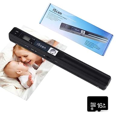 Youool Mini Scanner portatile A4, scansione di immagini USB a 900 dpi A4, scansione di documenti portatile in formato JPG/PDF(Scanner + Scheda 16GTF)