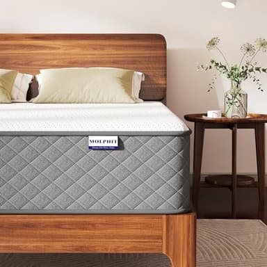 MOLPHIT Single Mattress, Materasso Singolo a Molle Indipendenti Insacchettate & Memory Foam, Alleviamento Punti di Pressione, Traspirante e ErgonomicoIso, Medio-rigido(H3&H4), Materasso (90x200x25 cm)