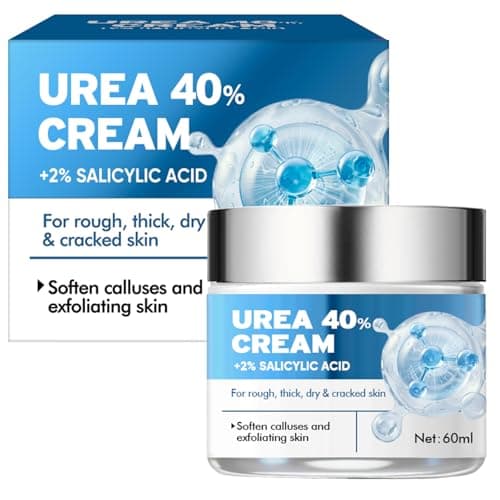 Crema Piedi Secchi Screpolati, Creme Urea per i Piedi con Acido Laluronico, Tea Tree e Aloe Vera Idrata in Profondità, Rimuove e Ammorbidisce i Calli, 60 ml