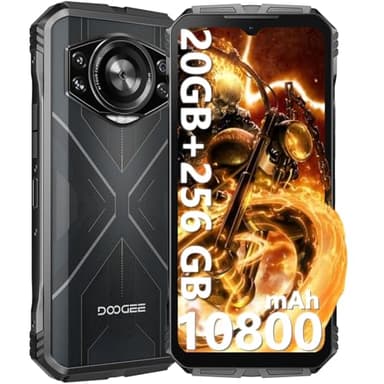 DOOGEE S cyber Rugged Smartphone 2025, 6.58” 20GB+256GB/TF 1TB Telefono indistruttibile, 10800mAh Smartphone android 14, Octa-Core Cellulare Antiurto, 4G Dual SIM/50MP+16MP/Face ID/Fingerprint/NFC/OTG