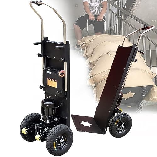 Carrello montascale Elettrico da 1500 W con capacità di carico di 500 kg - Sali e scendi Le Scale Senza Sforzo, Facile da Usare e Portatile, Batteria Rimovibile da 48 V/18 Ah