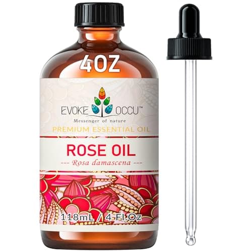 EVOKE OCCU Olio Essenziale Rosa, per Diffusori, Aromaterapia, Massaggio, DIY, Bagno e Relax - 118ml