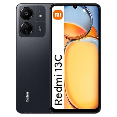 Xiaomi Redmi 13C Smartphone, 8 GB RAM, 256 GB ROM, display 6,74" 90 Hz, 3 fotocamere 50 MP, batteria 5000 mAh, ricarica rapida 18 W, processore Octa-Core, dual sim, MIUI 14, NFC, nero (Midnight
