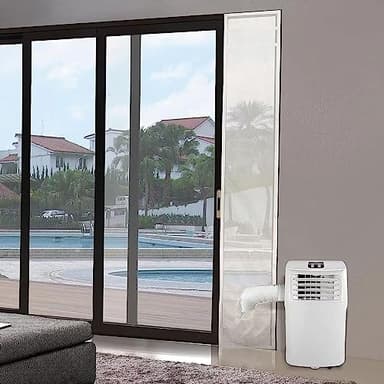 HOOMEE Guarnizione Universale per Porte Scorrevoli per Installazione Condizionatore Portatile – Regolabile, Misura 232x35cm – Facile da Installare