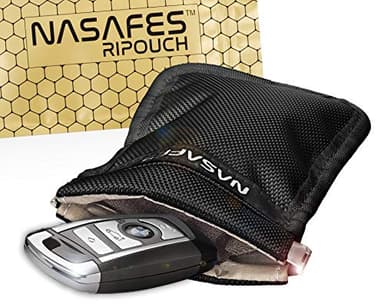 Protezione chiave auto Keyless, Keyless Schermatura, Antifurto, Jammer Disturbatore Di Frequenza, Portachiavi Schermato Keyless, Faraday Bag, Disturbatore Frequenze Cellulari, Snap magnetic