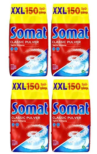 Somat Classic Spülmaschinen Pulver, für tägliche Reinigung, 4er Pack (4 x 3 Kg)