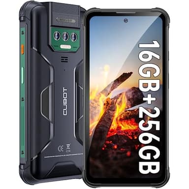 CUBOT Kingkong Power Rugged Smartphone (2023), 10600mAh, 16GB+256GB/1TB, Telefono Indistruttibile Android 13, LED Torcia, 6.5" FHD+, 48MP+20MP Camera, IP68/IP69K Impermeabile Celllare Antiurto NFC