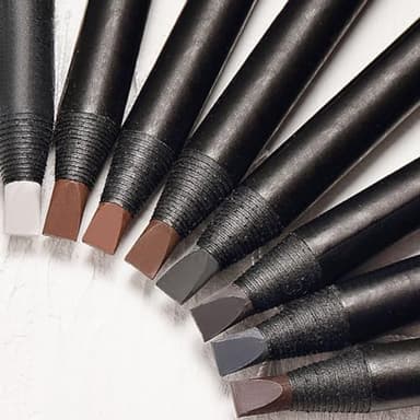 6 pezzi Matita Sopracciglia Waterproof Permanente Matita Microblading Sopracciglia Matita Trucco Permanente (Bianco)