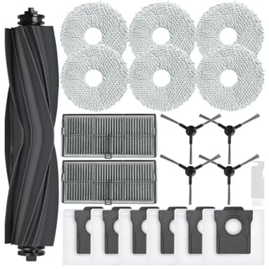 SpeHiate Accessori di Ricambi per Dreame L10s Pro Ultra Heat/ L10s Ultra Gen 2, Kit per Dreame X30 Ultra/MOVA E30 Ultra con 1 Spazzola Principale, 6 Sacchetti, 2 Filtro, 6 Panni, 4 Spazzole Laterali