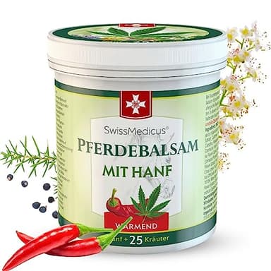 SwissMedicus - balsamo con canapa riscaldante – unguento all’ippocastano 500 ml, Un vero sollievo per il sistema muscolo-scheletrico