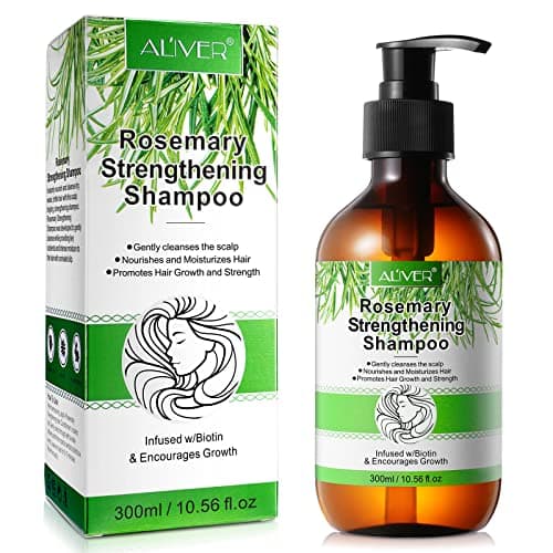 Shampoo al Rosmarino per Capelli 300ML Shampoo Anticaduta Capelli Nutrimento del Cuoio Capelluto, Stimola la Crescita dei Capelli per Capelli da Normali a Grassi