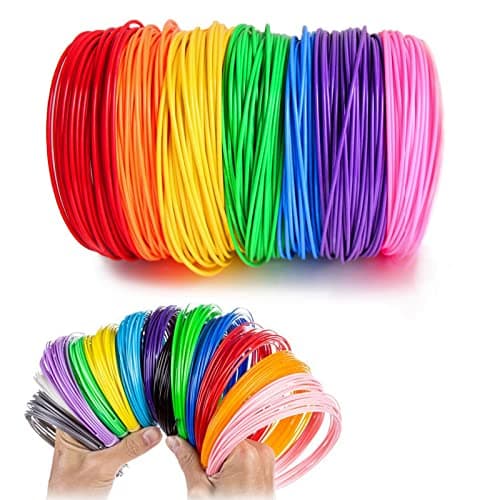 Filamento Penna 3D, 3D Penna Filamento Ricarica PLA, Penna 3d Ricariche per Penna 3D in PLA, Filamento PLA per penna 3D Diametro 1,75mm, 10Colori (Colore Casuale) Lunghezza Totale 50M