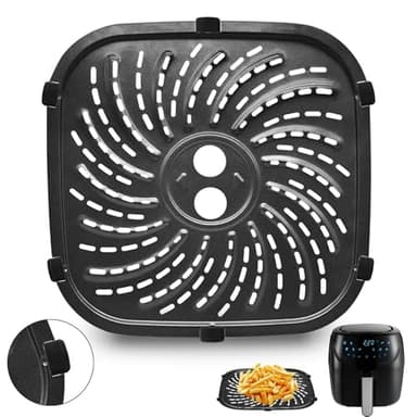 GCQ Accessori per friggitrice ad aria per friggitrice ad aria digitale PowerXL da 4 litri con vassoio per friggitrice, 8 × 8 IN Parti di ricambio per friggitrice ad aria per uso alimentare, vassoio di