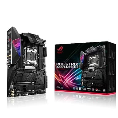 ASUS ROG Strix X299-E Gaming II Scheda Madre Intel X299 ATX LGA 2066, con 12 Fasi di Alimentazione, Wi-Fi 6, 2.5 Gbps LAN, USB 3.2 Gen 2, SATA, tre M.2, OLED e Aura Sync RGB